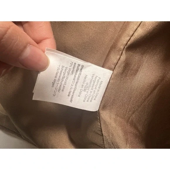 J Crew Coat Womens 8P Petite Italian Wool Cashmere - Picture 7 of 13